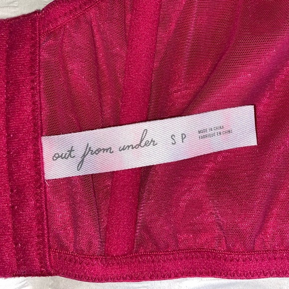 UO Satin Corset Top - Pink - Picture 4 of 4